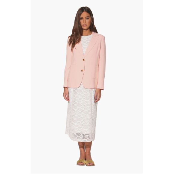 Nordstrom Felix Blazer Jacket Grapefruit Pink Size Medium NWOT - Picture 2 of 4